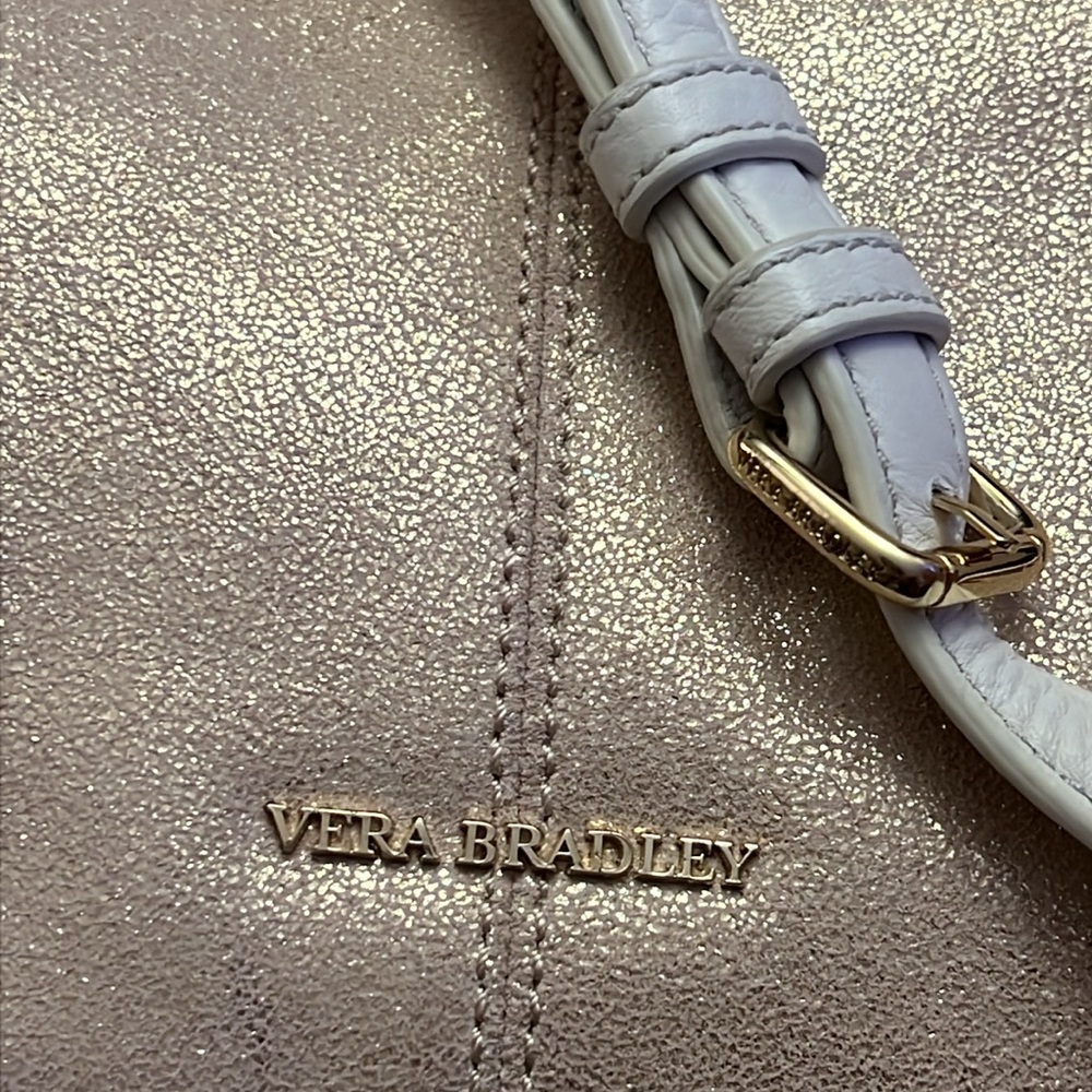 Fabulous Vera Bradley Meredith Fringed Leather Crossbody - Picture 9 of 15